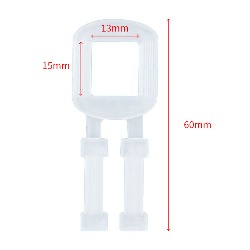 Bingyu BYT-341 Anti-slip hand-pull PP plastic packing buckle Packing buckle A (13mm*15mm hole) (200 pieces)