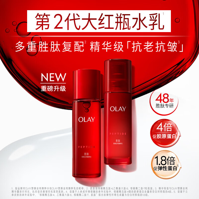 Olay (OLAY) Big Red Bottle Water Lotion Cream Gift Box Anti-Wrinkle Cosmetics Skin Care Product Set Birthday New Year Gift for Girlfriend