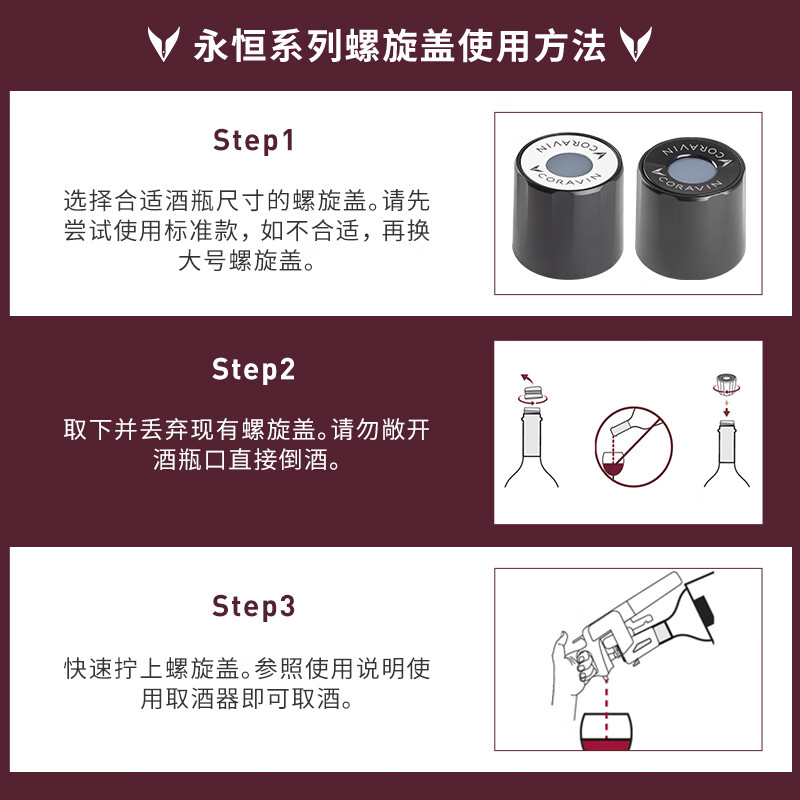 CORAVIN screw cap standard six-pack