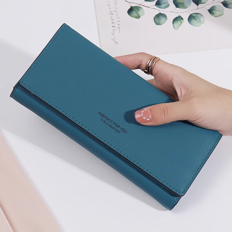 Kangaroo luxury women's wallet women's long style elegant clutch bag large capacity rubber powder