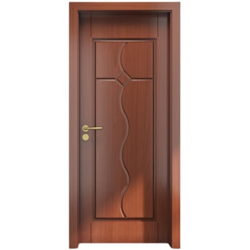 Wen Yijia Thailand pure solid wood rubber wood door indoor bedroom door painted door set bathroom concierge door whole house oak B style