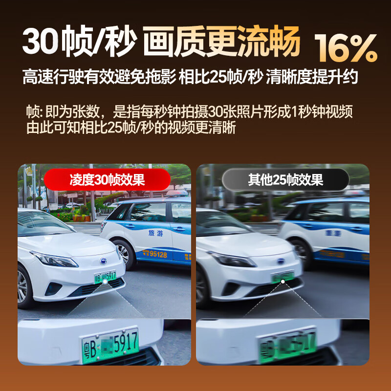 Mondorf driving recorder HD front and rear dual recording streaming media rearview mirror wire-free reversing image camera monitoring 4.5-inch single recording flagship model + parking monitoring + 32G memory card