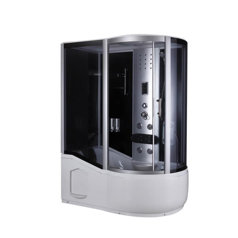 JOMOO shower room overall bathroom arc fan with bathtub steam integrated enclosed glass shower room home bath room low basin 80*120 non-electric rectangular with steam