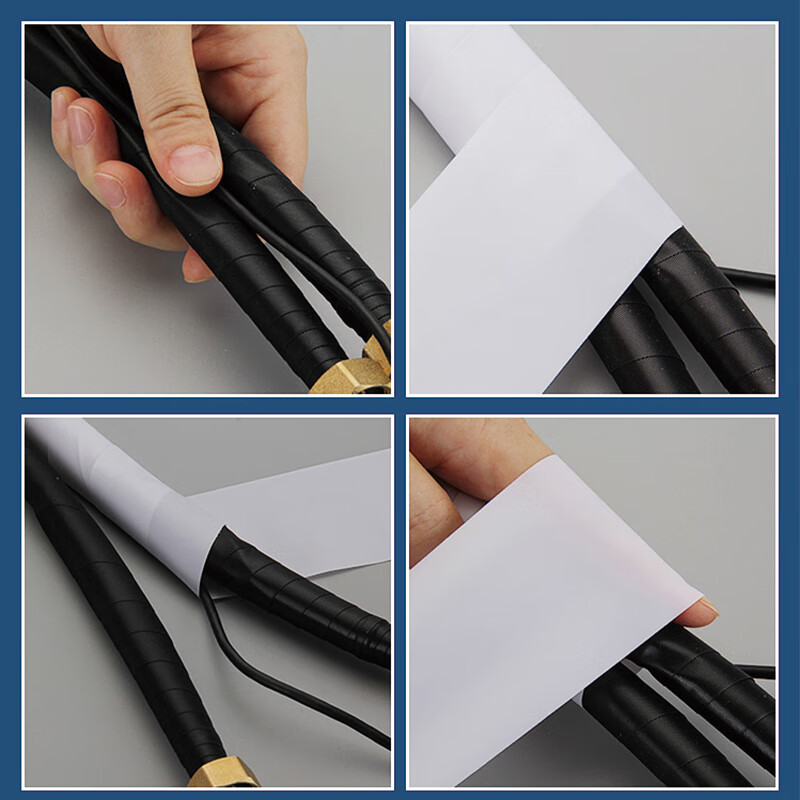 Masif air-conditioning pipe ties, 2 rolls, white, copper pipe insulation pipe wrapping tape, waterproof tape, universal for air-conditioning pipes such as Greeme, Ox, Haier, Mitsubishi, etc.