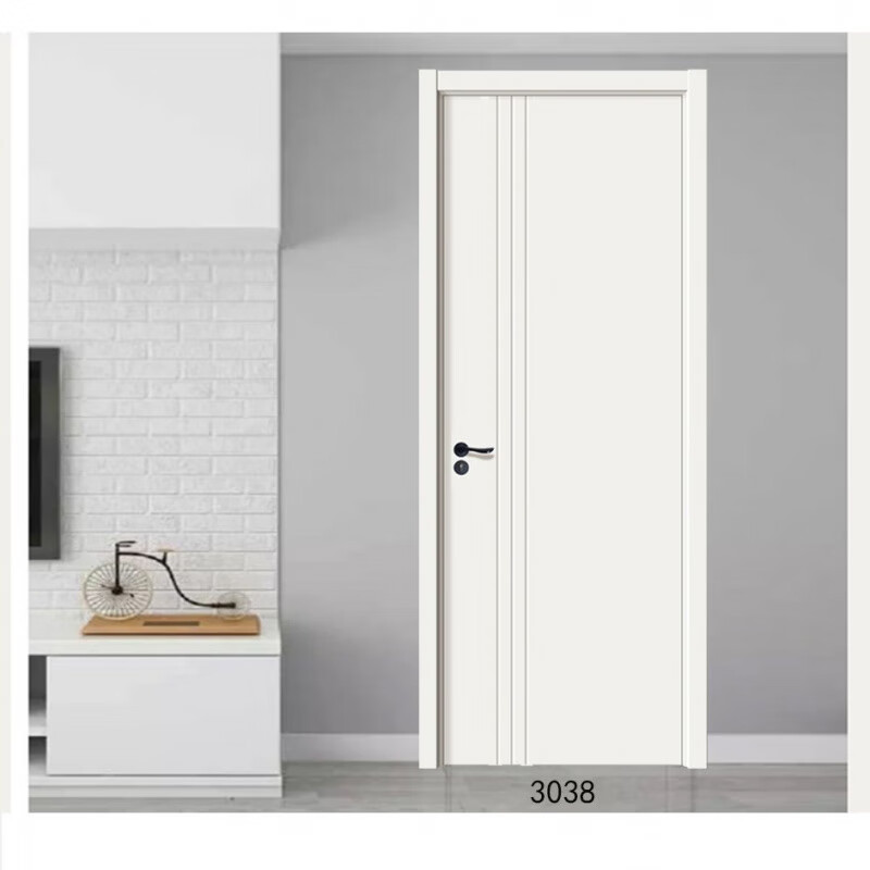 Customized solid wood door, bedroom door, composite door, home room door, paint-free door set door, interior door, simple ecological door, door + door frame + lines + hardware accessories