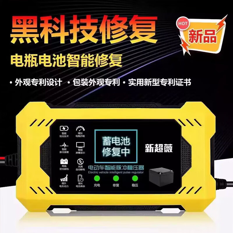 Battery Repairer Pulse Repair Two- and Three-Wheel Electric Vehicles Universal Battery Repair Artifact Battery Automatic Breaker Automatic Power-off 2026 Latest Model - No More Battery Changes