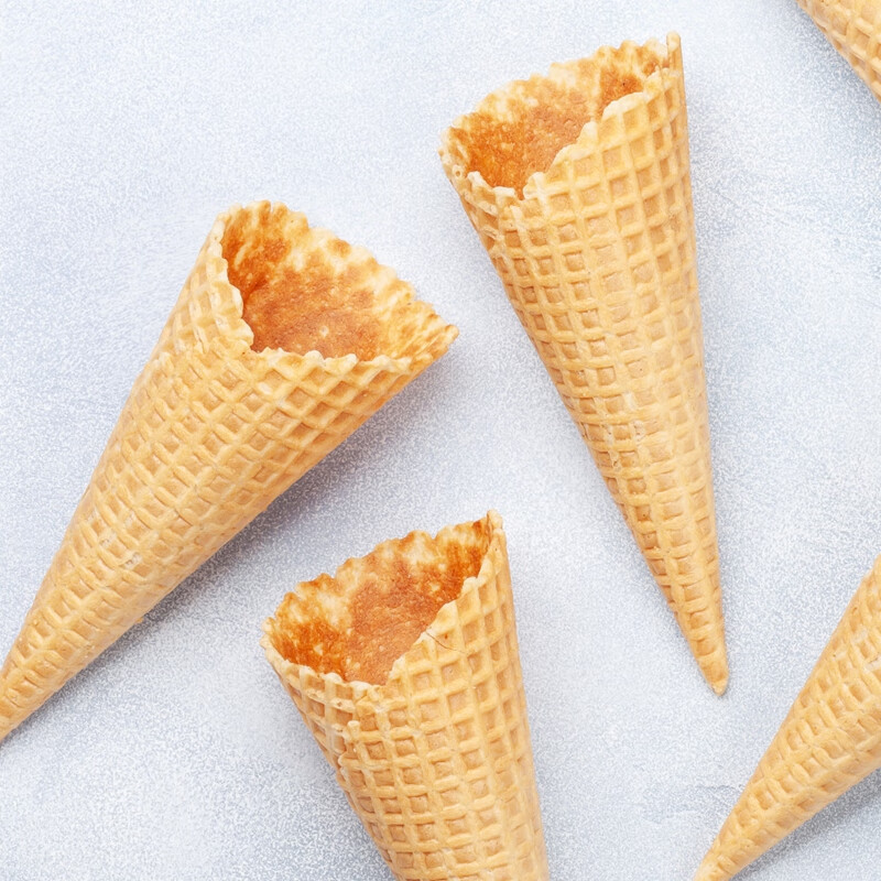 Yimi Life Ice Cream Crispy Cone 20 pieces/box Crispy Waffle Cone Family Ice Cream Cone