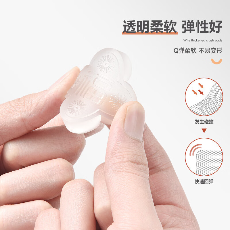 Xiluo fireworks transparent anti-collision decal door handle no punching silicone door touch wall protection anti-collision silencer mute mat