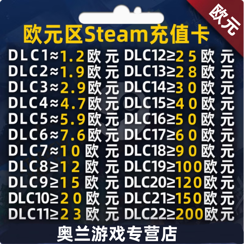 Eurozone Steam Recharge Card Spain Germany 100EUR Balance Recharge PUBG CSGO Expansion 19