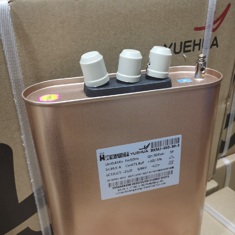 Shunde Juhua Yuehua compensation power capacitor BKMJ-0.45-30-3 450V 30KVAR BSMJ BKMJ0.45-30-3