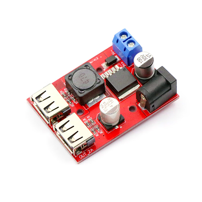 Dafuri DC-DC adjustable buck regulated power supply module board car charging solar 3A 9V/12V/36V to 5V default