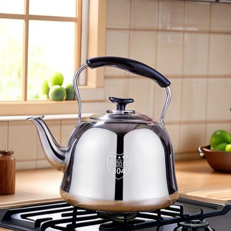 Kettle gas extra thick 304 stainless steel kettle gas induction cooker special household thickened 304 sound kettle can hold 8 pounds of water 5L 4L (inclusive)-6L (inclusive)