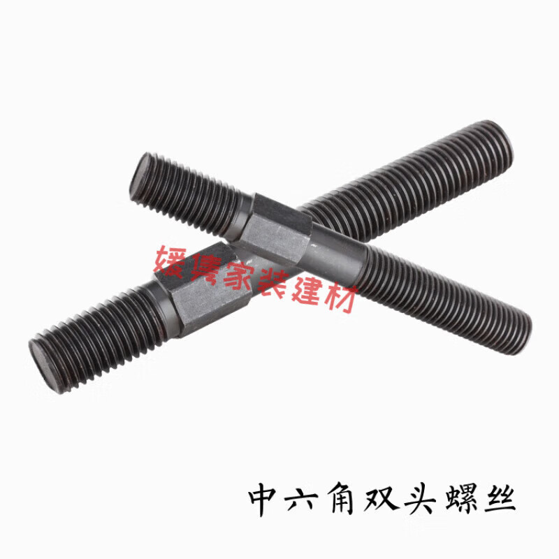 Yingtang 45 steel hexagonal double-headed screw injection molding machine mold pressure plate screw bolt screw M16 15010 points 9 hexagonal double-headed 10 pieces