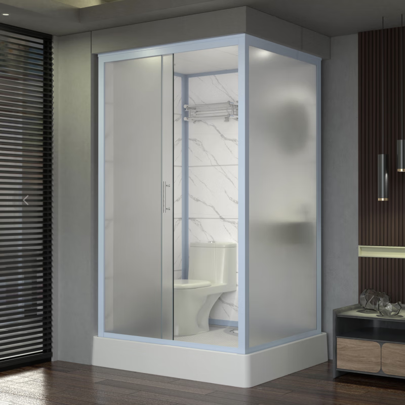 FANCYCHIC integrated shower room integrated bathroom wet and dry separation bathroom household shower room integrated glass shower room 120*100 front door without toilet