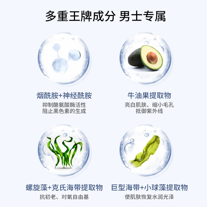 MdoC Men's Facial Cream Moisturizing Lotion Firming, Elastic, Anti-wrinkle and Brightening Skin Care Three-in-One 150ml Birthday Gift