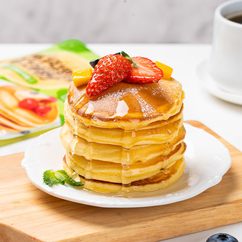 Yunshan semi-high calcium kneaded waffle powder 100g*2 bags 0 trans fatty acid children's breakfast pre-mixed powder dorayaki waffles