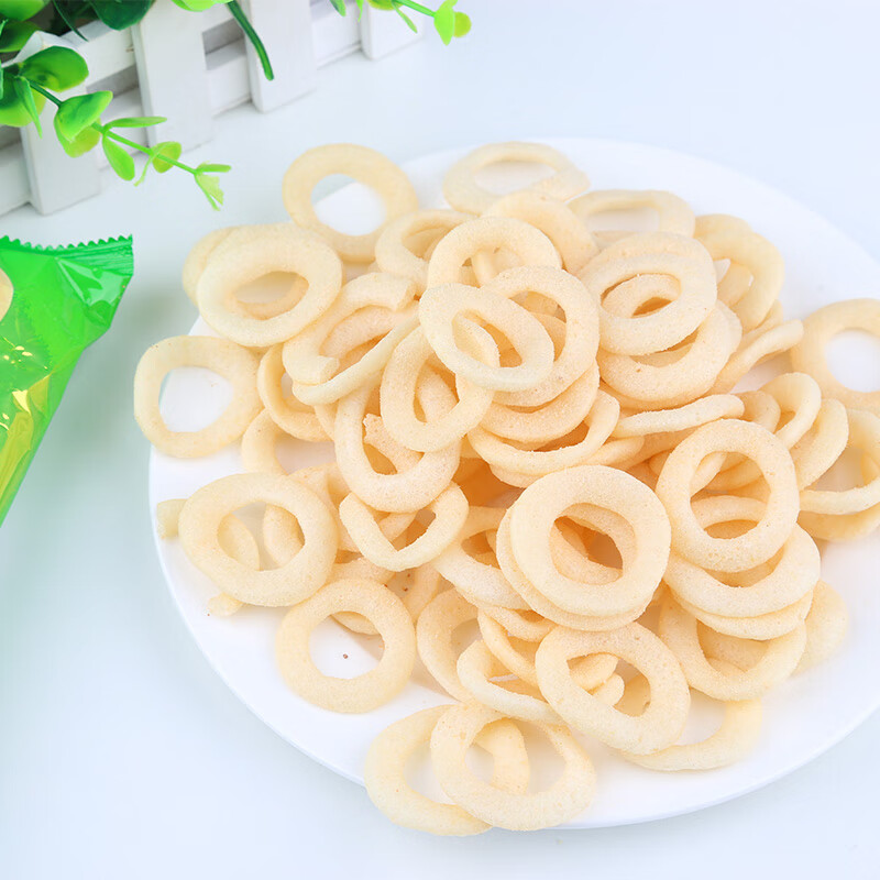Shanghaojia Onion Rings and Shrimp Crackers 120g Bags Imported from Vietnam Office Snacks Puffed Snacks