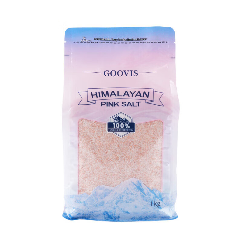 GOOVIS (bath salt) Himalayan pink rock salt is pure and rich in trace elements 1kg 1kg 1 bag trial pack