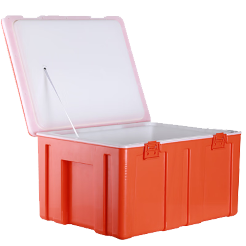60L Insulated Refrigerator Commercial Food Steamed Bun Rice Takeaway Food Delivery Large Stall Vehicle Mounted Plastic Ice Bag 60L Thickened No Deduction Orange