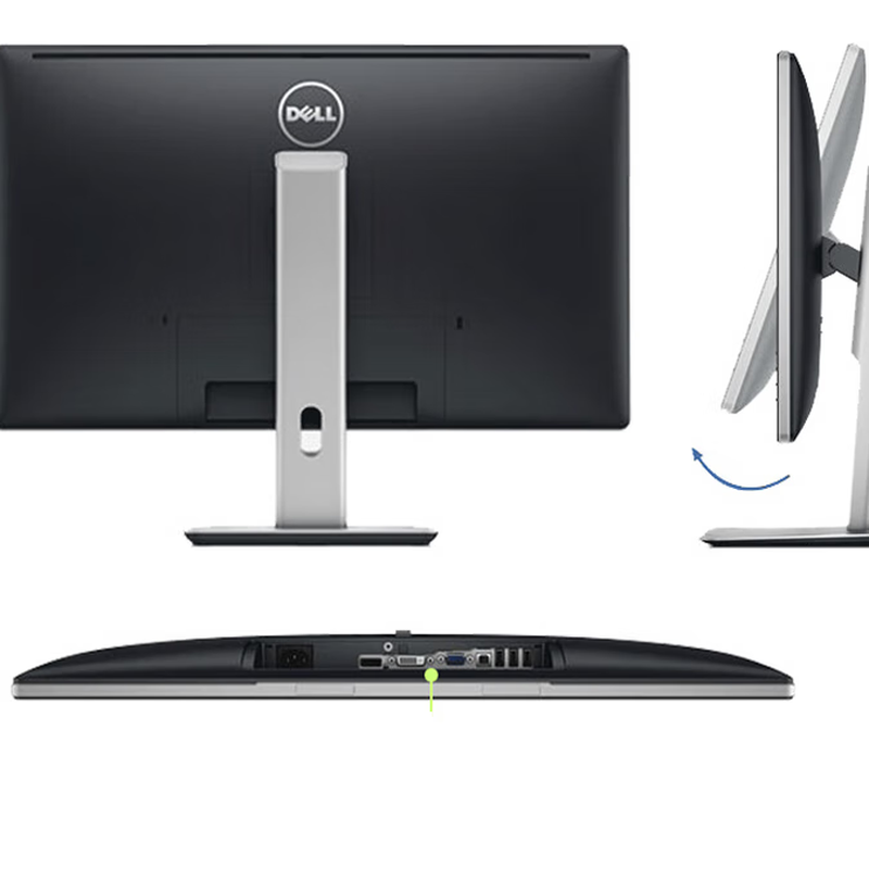 Lenovo Dell monitor display 24-inch desktop LCD computer monitoring stock trading office HD LCD second-hand Dell 24-inch ips HD professional picture-level lifting and rotating P2414H 90% new