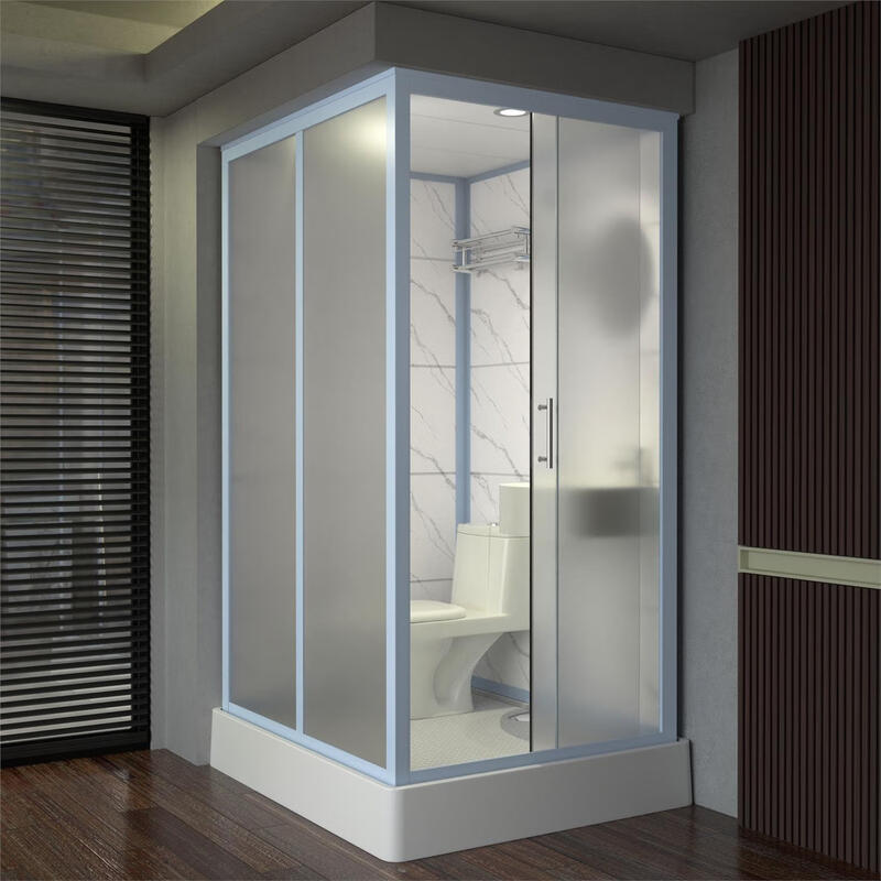 Jomoo's new integrated shower room bathroom integrated toilet mobile integrated bathroom household partition door waterproof toilet 120*100 side door with toilet included without steam