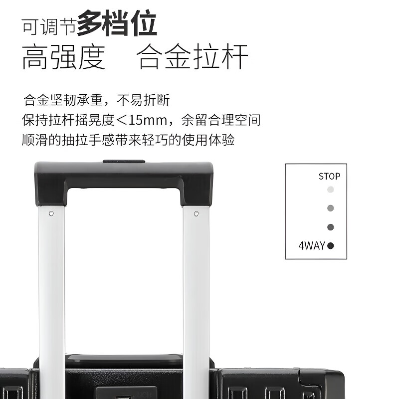 Diston Paul's high-looking aluminum frame suitcase, student trolley case, scratch-resistant and wear-resistant suitcase, sturdy and durable password box boarding case, twilight gray hard case, scratch-resistant and wear-resistant material + damaged replacement, 20-inch small boarding suitcase, free of charge