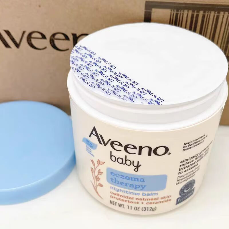 Aveeno American version native version American Aveeno baby moisturizing cream Aveeno emollient cream to relieve rash 312g American version Aveeno oatmeal moisturizing cream