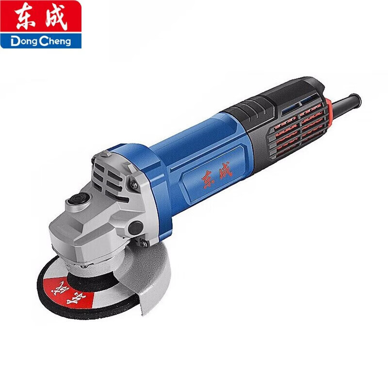 Dongcheng angle grinder cutting machine high power 1100W hand grinder S1M-FF17-100 angle grinder household polishing FF17-100 metal cutting (rear switch)