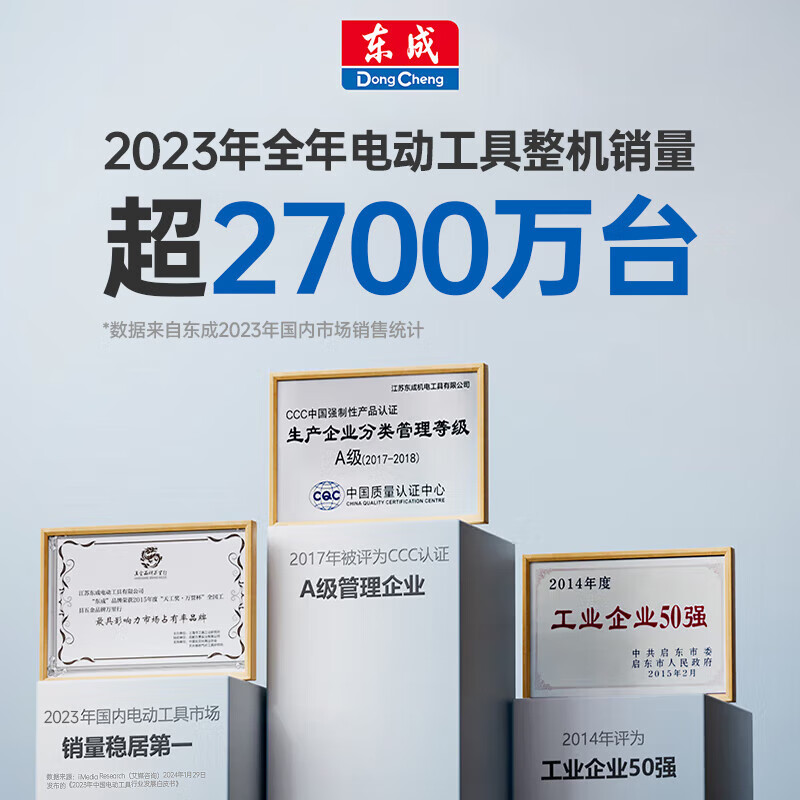 Dongcheng 1100W angle grinder S1M-FF-125S industrial grade angle grinder cutting machine grinder power tool FF-125S with plastic box multi-purpose package