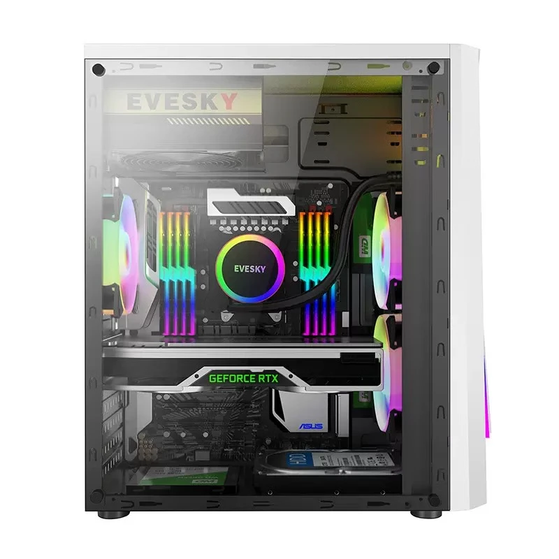 Yuetu desktop computer Core I7 class enterprise commercial office home computer assembly computer complete set Core I5 quad-core office home computer computer host + 24-inch monitor 99% new