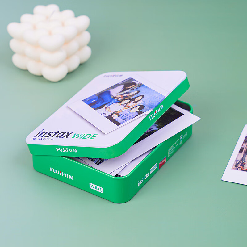 Fuji (FUJIFILM) instant photo paper wide wide white border photo paper suitable for wide300/210/200 and other cameras wide white border 5 inches 20 pieces + photo album mountains and seas