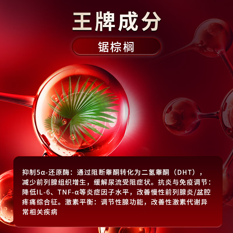 Dr.Velor Lycopene Saw Palmetto Prostatitis Frequent urination Urinary urgency Incomplete urination Nocturia Multiple hyperplasia Calcification Perineal pain