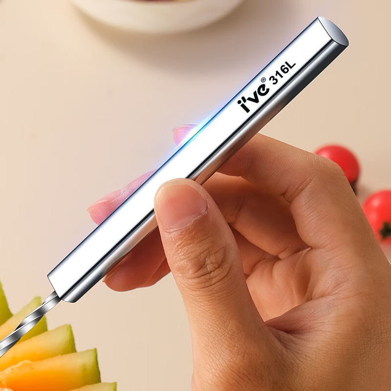 I VE ball scooper 316L stainless steel watermelon fruit scoop ice cream ice cream round spoon for platter artifact carving knife large round 316L ball scoop