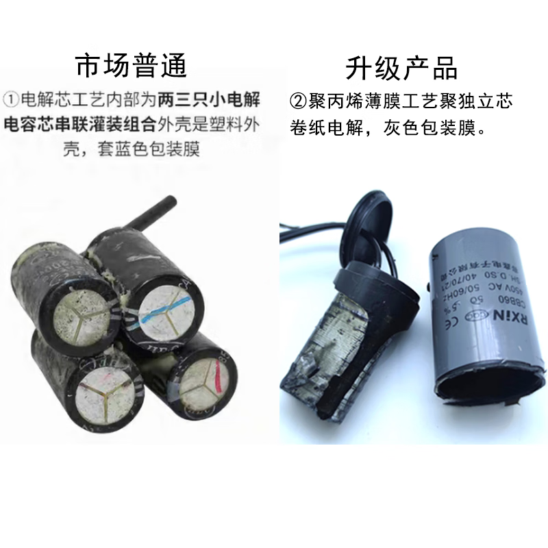 GJXBPCD60 motor starting capacitor 5075100150200250300350400 Rongxin CD60-150uf450V ordinary