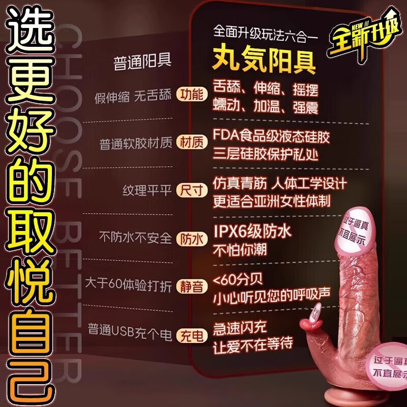 Fantasy monster simulated penis, penis gun machine, cock, adult woman's family planning, fun decompression sex supplies, masturbation device for big men, licking and squirting, decompression artifact, thick and soft, double squirting inside and outside, freeing hands