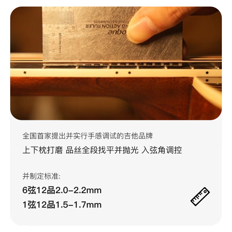 Fivcil Mic mini full single folk guitar 38-inch fingerstyle entry-level advanced travel acoustic guitar Mic-mini | 38-inch 00 barrel deep sea blue bright light