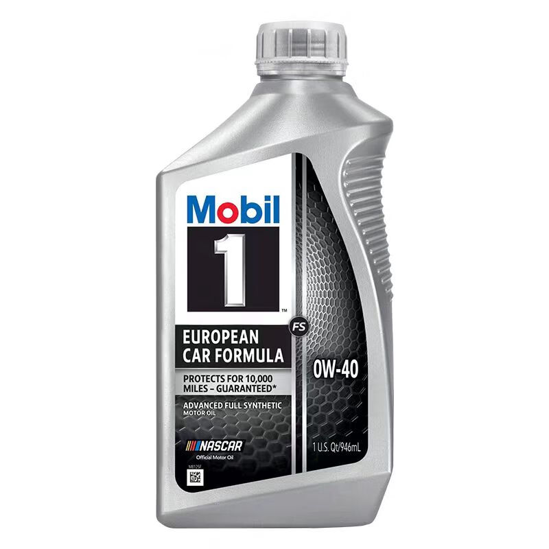 Imported American version of silver Mobil No. 1 FS0W40 engine oil additive suitable for Skoda, BMW and Mercedes-Benz Volkswagen Mobil No. 1 FS 0W-40 American version 0.946L