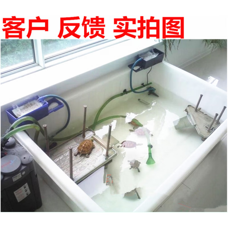 Ni Zhier thickened tendon plastic PE water tank tank aquaculture textile push cart storage nylon turnover box 50 liter box (59*44*32) large size