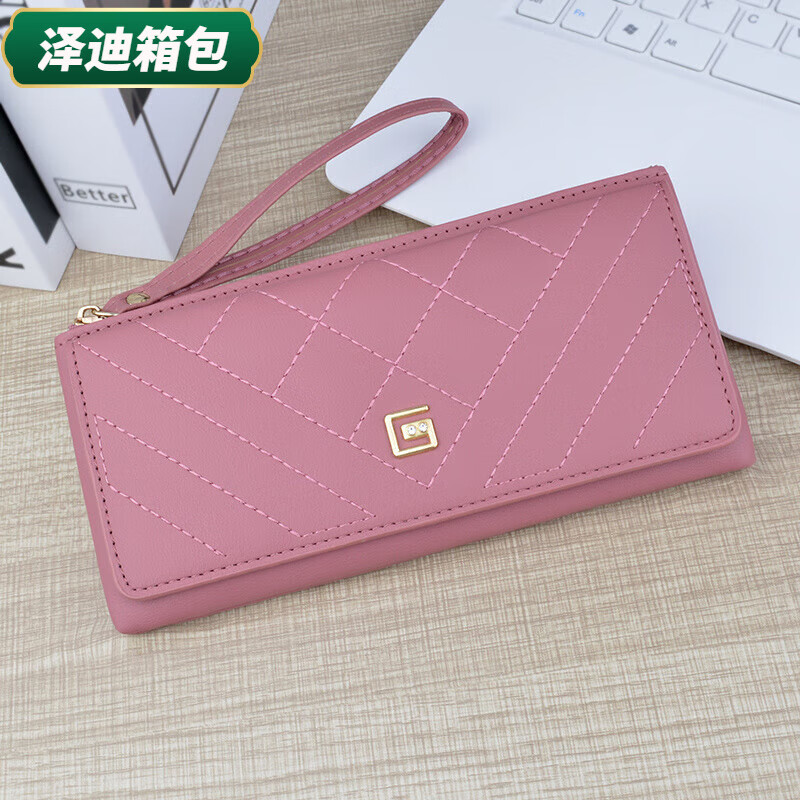 Yunluo Chinese Valentine's Day Clutch Women's Wallet Women's Long Zipper Wallet Mom Wallet Large Capacity Mobile Phone Bag Coin Purse Watermelon Red