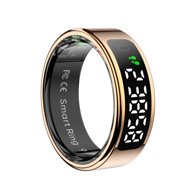 Vegeta 2025 new smart ring multifunctional heart rate blood oxygen sleep health monitoring multi-sport mode recording step counting running smart ring black heart rate blood oxygen/remote photography, etc. 12# inner diameter 21.6mm circumference 67.8mm