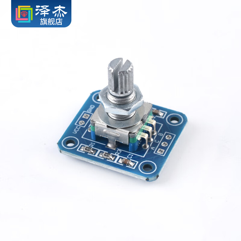 Zejie rotary encoder module with screen 360-degree encoding FOR module potentiometer digital pulse output long/short handle 360-degree rotary encoder module long handle with thread