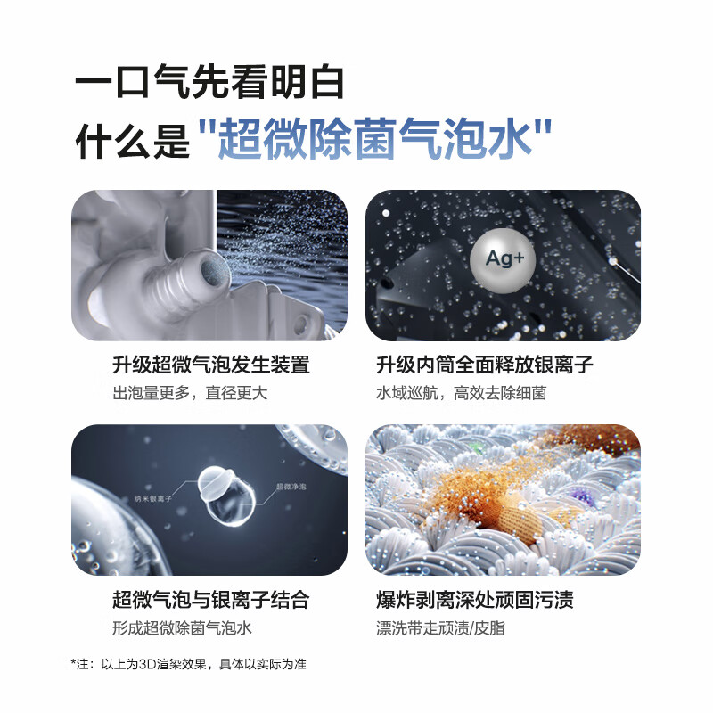 LittleSwan Xiaowumei 3.0 cream white washing and drying set 10KG drum washing machine fully automatic + variable frequency heat pump dryer steam care VE40W + VE40W national subsidy