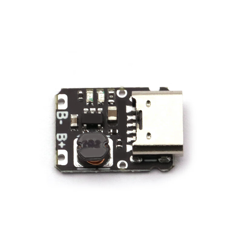 Dafuri 5V charging and discharging integrated module 3.7V 4.2V18650 lithium battery charging boost power supply board protection Type-c 5V2A/2.4A charging and discharging module welding wire type (1 piece)