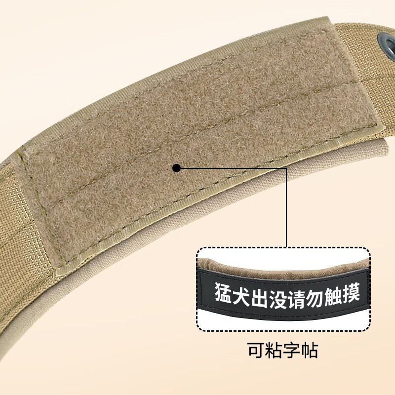 He Jiagong Dog Collar Large Dog Collar Medium Dog Training Outdoor Bulldog Pet Collar Golden Retriever Satsuma Canvas Dog Collar Brown Collar L Size - Recommended Weight 45-65 catties Same Day/Next Day Delivery