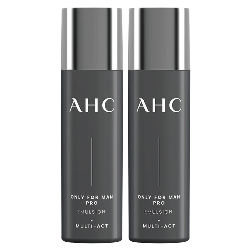 AHC Men's Multi-effect Specialized Lotion 50ml*2 Skin Care Products Oil Control Cleanser New Year's Day Gift for Boyfriend
