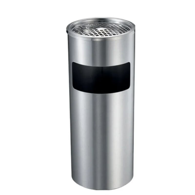 Cigarette butt trash can stainless steel hotel lobby outdoor ash barrel vertical classification large shopping mall round square cigarette extinguisher barrel direct throw 25*30 guest room barrel