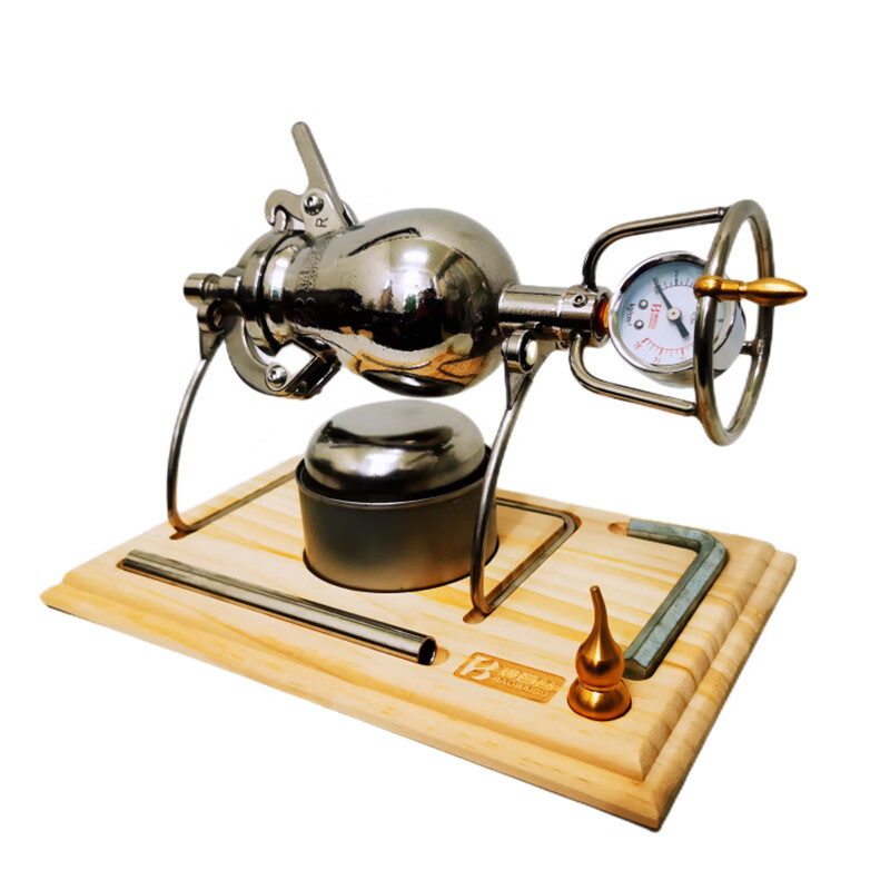 304 stainless steel household mini popcorn machine grain amplifier harvest popcorn machine small household U-shaped dragon fin curved beam*(340ml)*Zhenglong double valve model