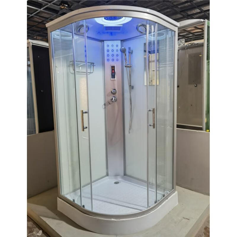 Jomoo 2024 New Luxurious Integrated Shower Room Home Indoor Simple Fan-Shaped Bathroom Integrated Customized Bathroom Black Series Does Not Contain Steam