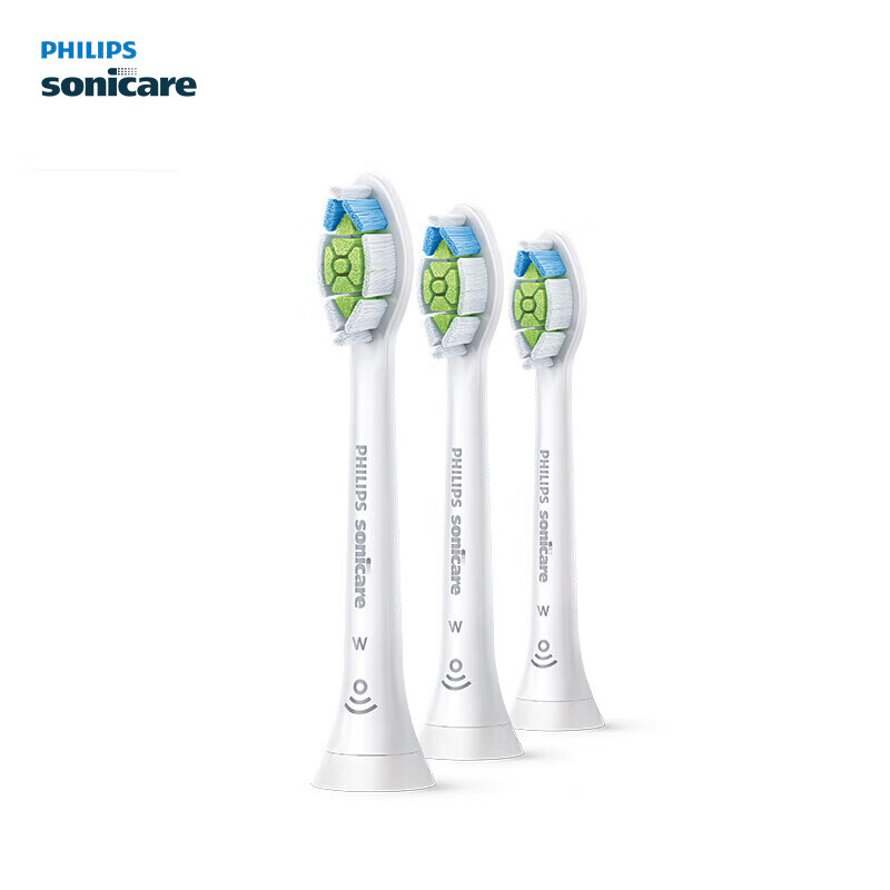 Philips (PHILIPS) electric toothbrush head official original adapter Diamond 3/7/9 series brush handle cleans gums, protects and brightens Europe imported 3-pack HX6063/67 white