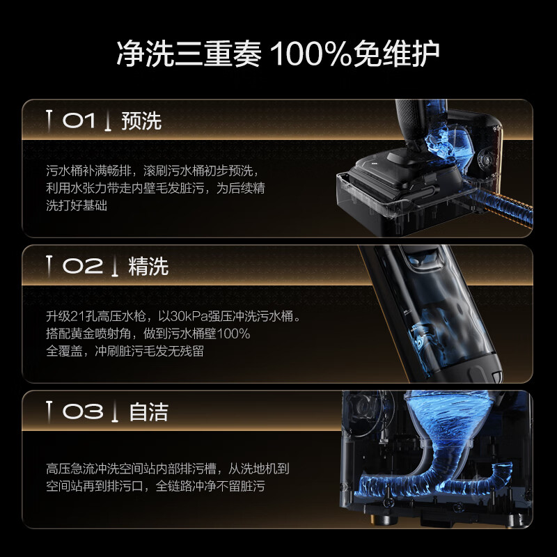 Tianke capsule space station Fuwan StationPod automatic upper and lower water lying flat base station floor washing machine suction and mopping all-in-one automatic cleaning vacuum sweeping and mopping robot